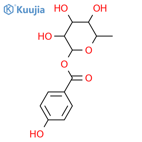 4-Hydroxybenzoic acid; 6-Deoxy-α-L-talopyranosyl ester structure