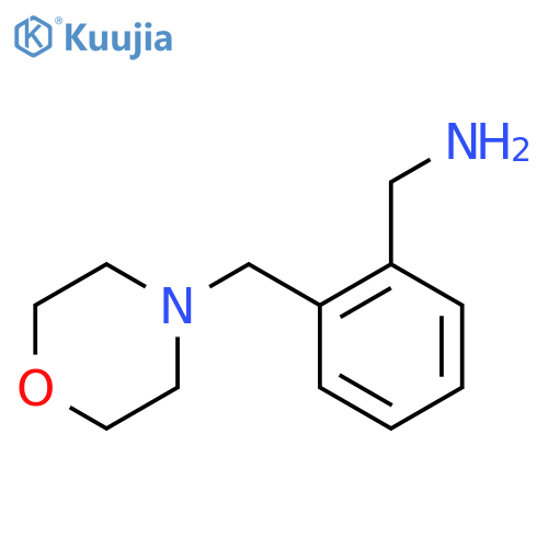 1-{2-[(morpholin-4-yl)methyl]phenyl}methanamine structure