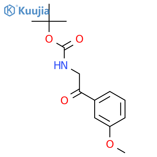 [2-(3-METHOXY-PHENYL)-2-OXO-ETHYL]-CARBAMIC ACID TERT-BUTYL ESTER structure