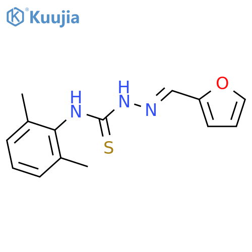 Hydrazinecarbothioamide, N-(2,6-dimethylphenyl)-2-(furanylmethylene)- structure