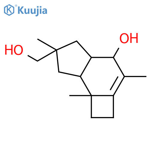 6-(hydroxymethyl)-3,6,7b-trimethyl-2,4,4a,5,6,7,7a,7b-octahydro-1H-cyclobuta[e]inden-4-ol structure