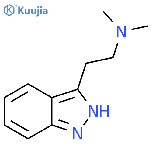 2-(1H-Indazol-3-yl)-N,N-dimethylethanamine structure