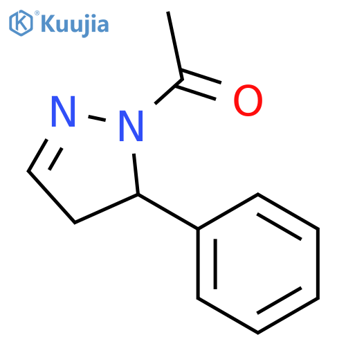 Ethanone,1-(4,5-dihydro-5-phenyl-1H-pyrazol-1-yl)- structure