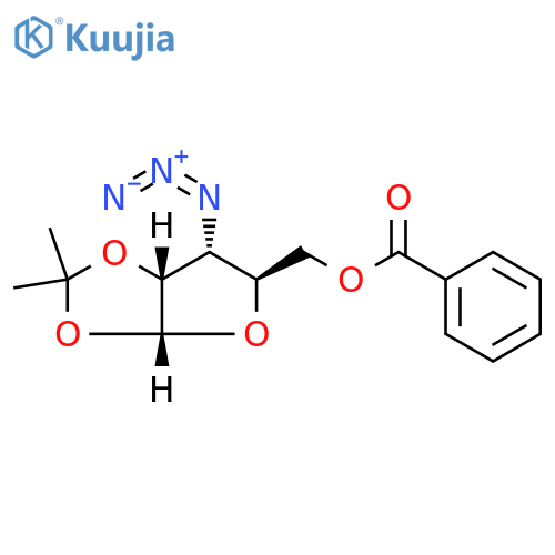 α-D-Ribofuranose, 3-azido-3-deoxy-1,2-O-(1-methylethylidene)-, 5-benzoate structure