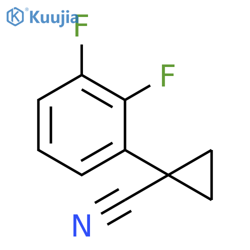 1-(2,3-difluorophenyl)cyclopropane-1-carbonitrile structure