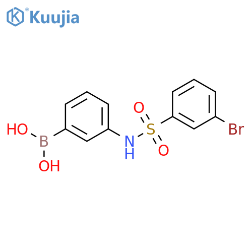 3-(3-Bromophenylsulfonamido)phenylboronic acid structure