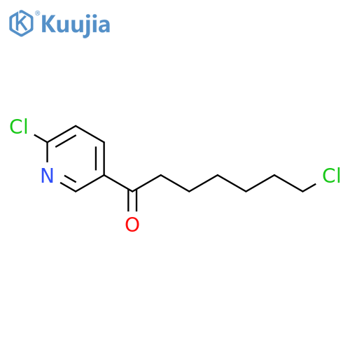2-Chloro-5-(7-chloroheptanoyl)pyridine structure