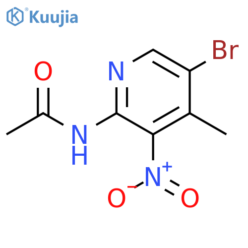 N-(4-bromo-5-methyl-6-nitrophenyl)acetamide structure
