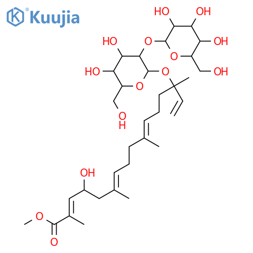 3,13-Dihydroxy-1,6,10,14-phytatetraen-16-oic acid; (3R,6E,10E,13R,14E)-form, Me ester, 3-O-[β-D-glucopyranosyl-(1→2)-β-D-glucopyranoside] structure
