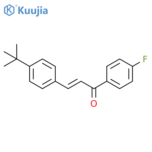 2-Propen-1-one, 3-[4-(1,1-dimethylethyl)phenyl]-1-(4-fluorophenyl)- structure