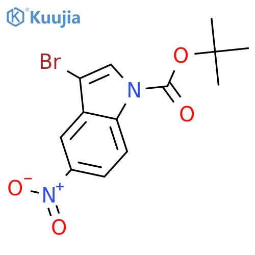 tert-butyl 3-bromo-5-nitro-indole-1-carboxylate structure