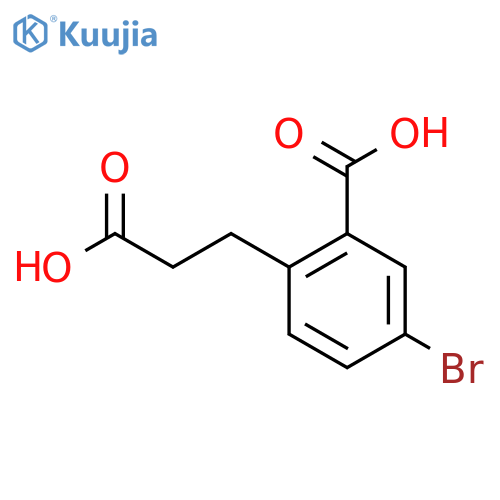 5-Bromo-2-(2-carboxyethyl)benzoic acid structure