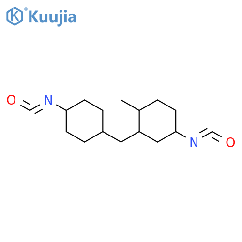 Cyclohexane,4-isocyanato-2-[(4-isocyanatocyclohexyl)methyl]-1-methyl- structure
