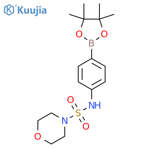 N-[4-(4,4,5,5-Tetramethyl-1,3,2-dioxaborolan-2-yl)phenyl]morpholine-4-sulfonamide structure