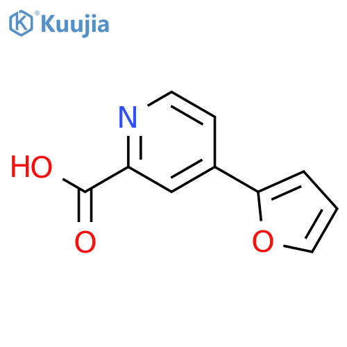 4-(Furan-2-yl)pyridine-2-carboxylic acid structure