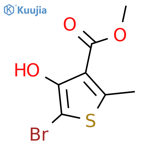 methyl 5-bromo-4-hydroxy-2-methylthiophene-3-carboxylate structure