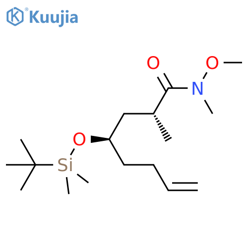 (2R,4R)-4-(1,1-Dimethylethyl)dimethylsilyloxy-N-methoxy-N,2-dimethyl-7-octenamide structure