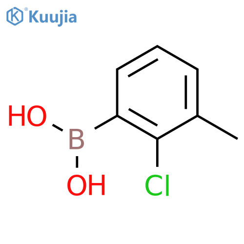 2-Chloro-3-methylphenylboronic acid structure