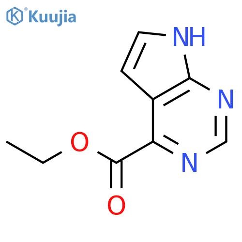 Ethyl 7H-pyrrolo[2,3-d]pyrimidine-4-carboxylate structure