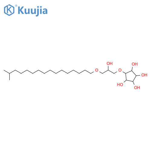 (2S)-1-O-(2,3,4,5-tetrahydroxycyclopentyl)-3-O-(15-methylhexadecyl)glycerol structure
