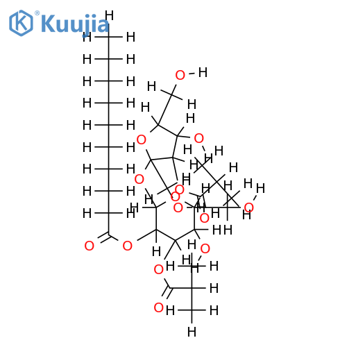 2-O-decanoyl-3,3'-di-O-isobutyrylsucrose structure