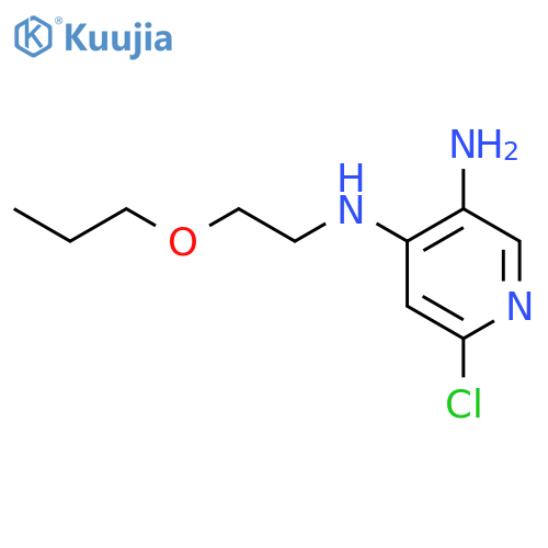 3,4-PYRIDINEDIAMINE, 6-CHLORO-N4-(2-PROPOXYETHYL)- structure