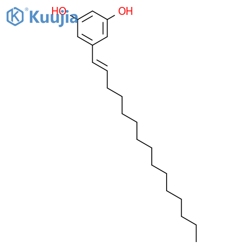 5-(Pentadec-1-en-1-yl)benzene-1,3-diol structure