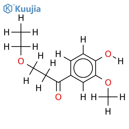 3-Aethoxy-1-(4-hydroxy-3-methoxy-phenyl)-propan-1-on structure
