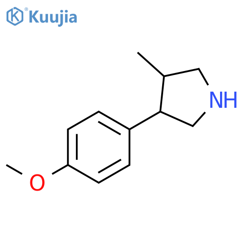 3-(4-methoxyphenyl)-4-methylpyrrolidine structure