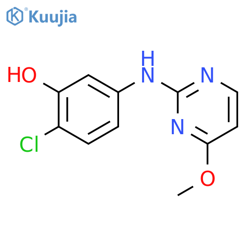 Phenol, 2-chloro-5-[(4-methoxy-2-pyrimidinyl)amino]- structure