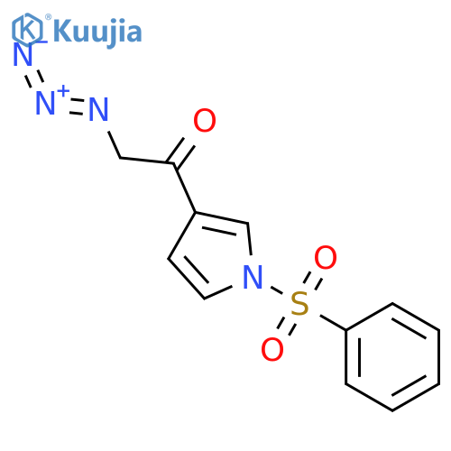 1H-Pyrrole, 3-(azidoacetyl)-1-(phenylsulfonyl)- structure