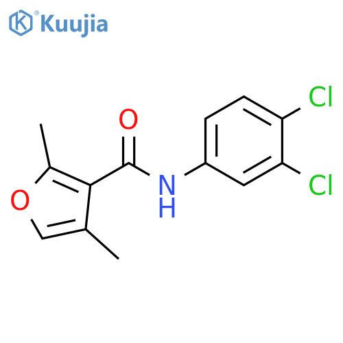 N-(3,4-dichlorophenyl)-2,4-dimethylfuran-3-carboxamide structure