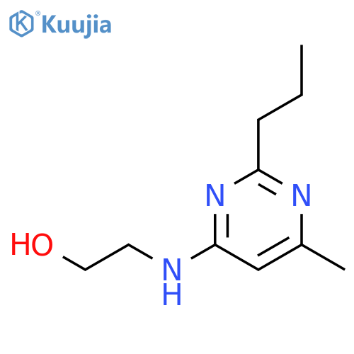 2-(6-methyl-2-propyl-4-pyrimidinyl)aminoethanol structure