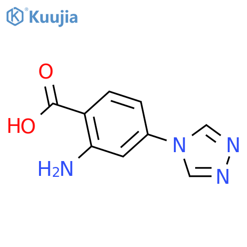 2-Amino-4-(4H-1,2,4-triazol-4-yl)benzoic acid structure