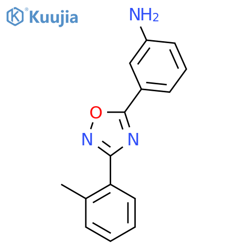 3-3-(2-Methylphenyl)-1,2,4-oxadiazol-5-ylaniline structure