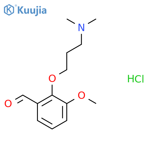 2-3-(Dimethylamino)propoxy-3-methoxybenzaldehyde Hydrochloride structure