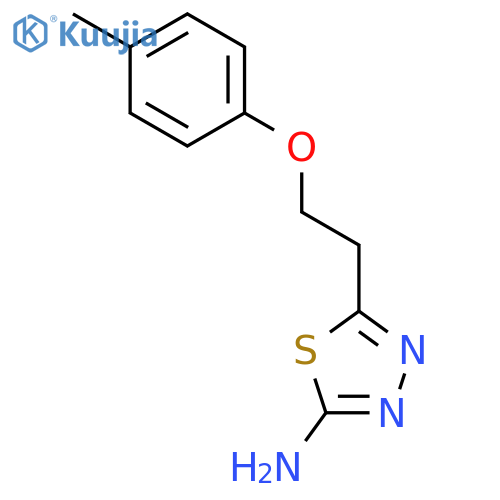 5-2-(4-Methylphenoxy)ethyl-1,3,4-thiadiazol-2-amine structure