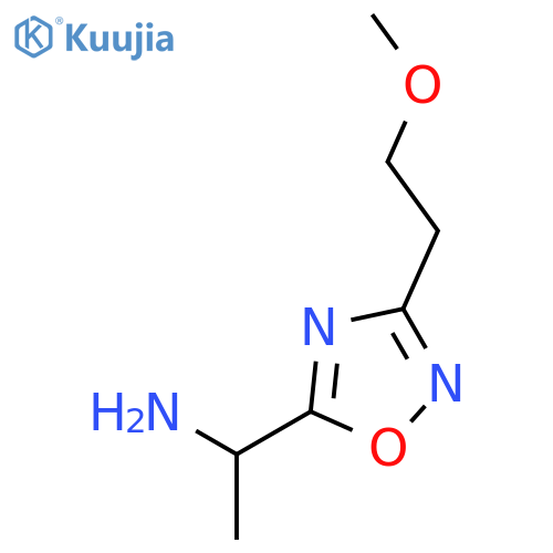 {1-3-(2-methoxyethyl)-1,2,4-oxadiazol-5-ylethyl}amine hydrochloride structure