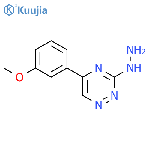 3-hydrazino-5-(3-methoxyphenyl)-1,2,4-triazine structure