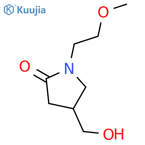 4-(Hydroxymethyl)-1-(2-methoxyethyl)pyrrolidin-2-one structure