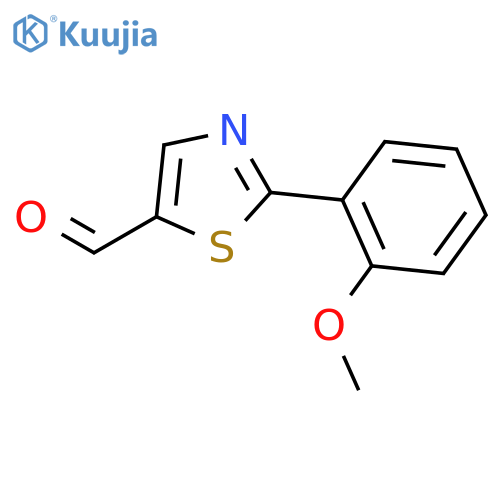 2-(2-methoxyphenyl)-1,3-thiazole-5-carbaldehyde structure