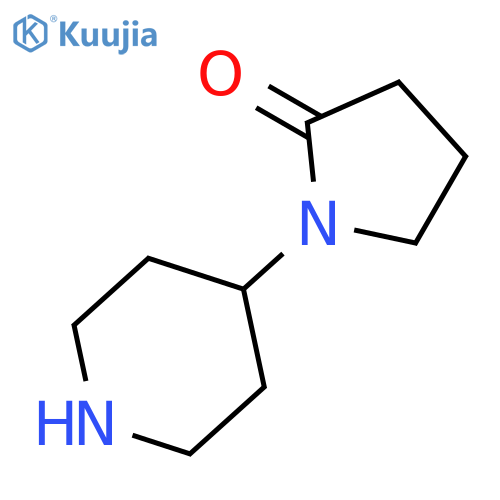 1-(Piperidin-4-yl)pyrrolidin-2-one structure