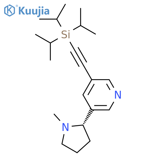 5-Triisopropylsilyl-ethynyl (S)-(-)-Nicotine structure