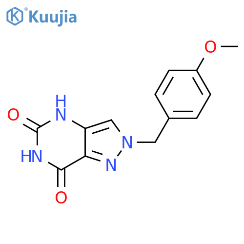 2-(4-Methoxybenzyl)-2H-pyrazolo[4,3-d]pyrimidine-5,7(4H,6H)-dione structure