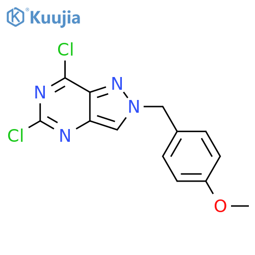 5,7-DICHLORO-2-(4-METHOXYBENZYL)-2H-PYRAZOLO[4,3-D]PYRIMIDINE structure