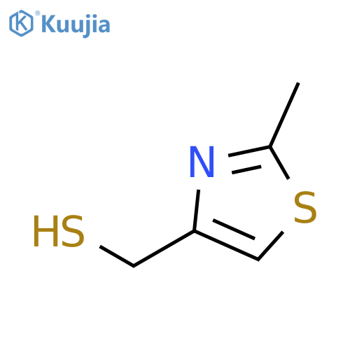 (2-methyl-1,3-thiazol-4-yl)methanethiol structure
