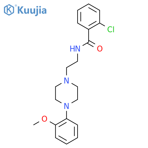 2-chloro-N-{2-4-(2-methoxyphenyl)piperazin-1-ylethyl}benzamide structure