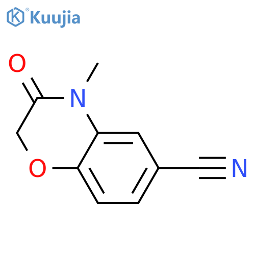 4-Methyl-3-oxo-3,4-dihydro-2H-benzo[b][1,4]oxazine-6-carbonitrile structure
