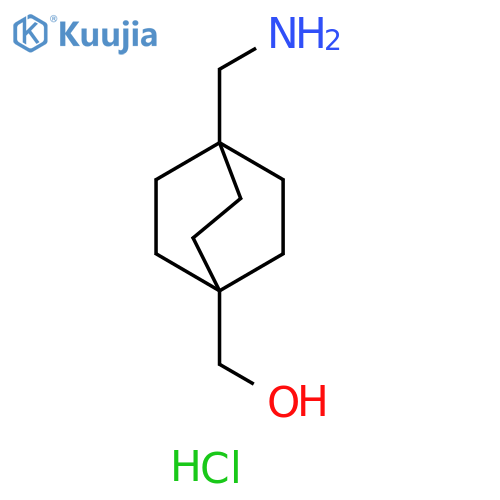 (4-(Aminomethyl)bicyclo[2.2.2]octan-1-yl)methanol hydrochloride structure
