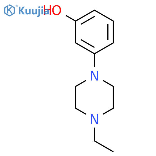 PHENOL, 3-(4-ETHYL-1-PIPERAZINYL)- structure